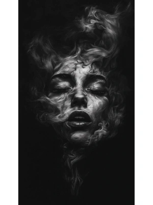 Kadın Kapı Direk Kaplama Folyosu BASKILI STİCKER Sağ-Sol 2 Adet 22*50 CM