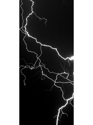 Şimşek Kapı Direk Kaplama Folyosu BASKILI STİCKER Sağ-Sol 2 Adet 22*50 CM