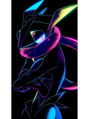 Greninja Kapı Direk Kaplama Folyosu BASKILI STİCKER Sağ-Sol 2 Adet 22*50 CM