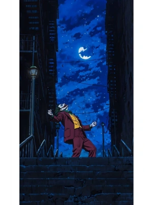 Joker Kapı Direk Kaplama Folyosu BASKILI STİCKER Sağ-Sol 2 Adet 22*50 CM