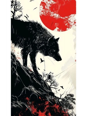 Kurt Kapı Direk Kaplama Folyosu BASKILI STİCKER Sağ-Sol 2 Adet 22*50 CM