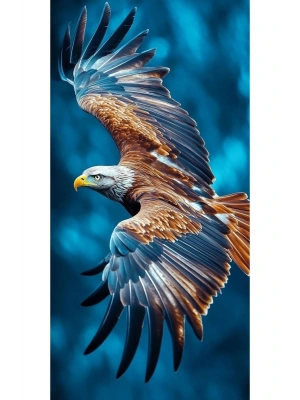 Kartal Kapı Direk Kaplama Folyosu BASKILI STİCKER Sağ-Sol 2 Adet 22*50 CM