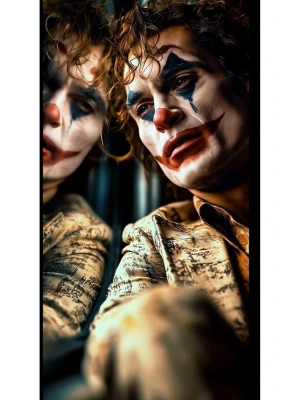 Joker Kapı Direk Kaplama Folyosu BASKILI STİCKER Sağ-Sol 2 Adet 22*50 CM