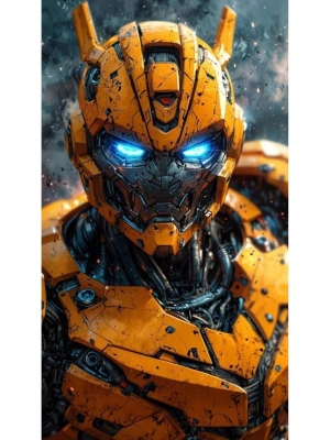 BumbleBee Kapı Direk Kaplama Folyosu BASKILI STİCKER Sağ-Sol 2 Adet 22*50 CM