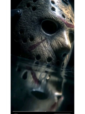 Jason Voorhees Kapı Direk Kaplama Folyosu BASKILI STİCKER Sağ-Sol 2 Adet 22*50 CM