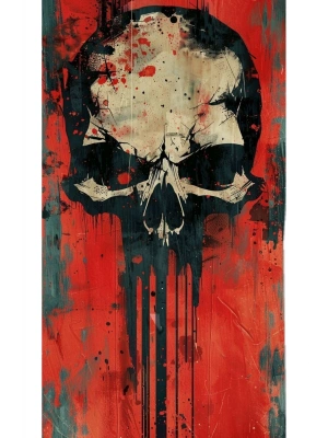 Kuru Kafa Kapı Direk Kaplama Folyosu BASKILI STİCKER Sağ-Sol 2 Adet 22*50 CM