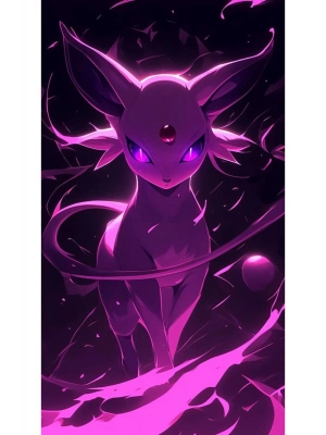 Espeon Kapı Direk Kaplama Folyosu BASKILI STİCKER Sağ-Sol 2 Adet 22*50 CM