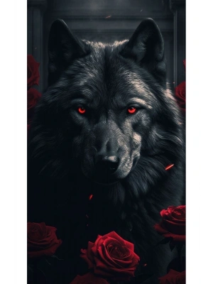 Kurt Kapı Direk Kaplama Folyosu BASKILI STİCKER Sağ-Sol 2 Adet 22*50 CM