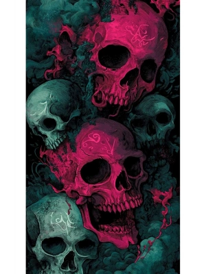 Kuru Kafa Kapı Direk Kaplama Folyosu BASKILI STİCKER Sağ-Sol 2 Adet 22*50 CM