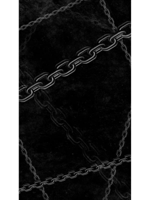 Zincir Kapı Direk Kaplama Folyosu BASKILI STİCKER Sağ-Sol 2 Adet 22*50 CM