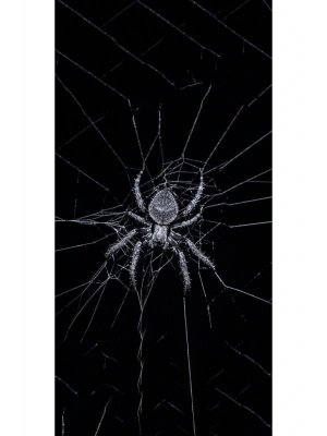 Örümcek Kapı Direk Kaplama Folyosu BASKILI STİCKER Sağ-Sol 2 Adet 22*50 CM