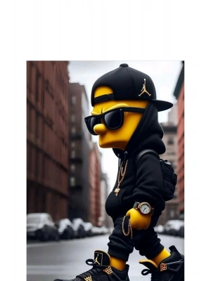 Simson Kapı Direk Kaplama Folyosu BASKILI STİCKER Sağ-Sol 2 Adet 22*50 CM