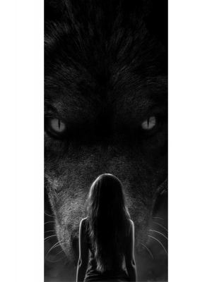 Kurt ve Türk Bayrağı Kapı Direk Kaplama Folyosu BASKILI STİCKER Sağ-Sol 2 Adet 22*50 CM