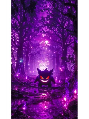 Gengar Kapı Direk Kaplama Folyosu BASKILI STİCKER Sağ-Sol 2 Adet 22*50 CM