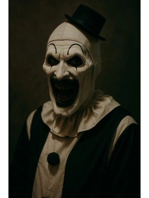 Palyaço Art Kapı Direk Kaplama Folyosu BASKILI STİCKER Sağ-Sol 2 Adet 22*50 CM