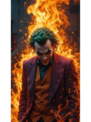 Joker Kapı Direk Kaplama Folyosu BASKILI STİCKER Sağ-Sol 2 Adet 22*50 CM