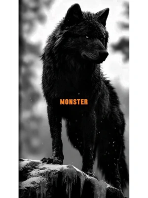 Kurt Kapı Direk Kaplama Folyosu BASKILI STİCKER Sağ-Sol 2 Adet 22*50 CM