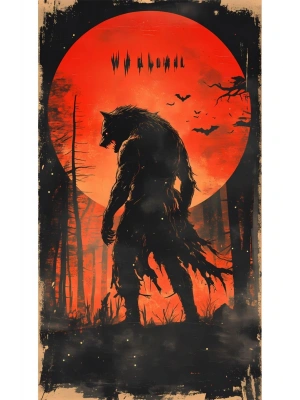 Kurt Kapı Direk Kaplama Folyosu BASKILI STİCKER Sağ-Sol 2 Adet 22*50 CM