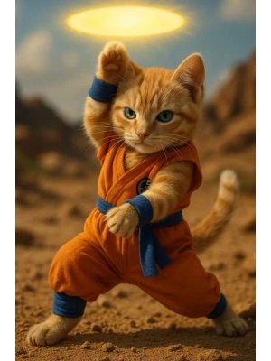 Kedi Kapı Direk Kaplama Folyosu BASKILI STİCKER Sağ-Sol 2 Adet 22*50 CM