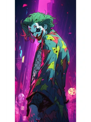 Joker Kapı Direk Kaplama Folyosu BASKILI STİCKER Sağ-Sol 2 Adet 22*50 CM