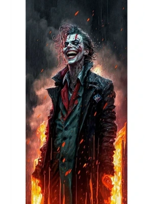 Joker Kapı Direk Kaplama Folyosu BASKILI STİCKER Sağ-Sol 2 Adet 22*50 CM