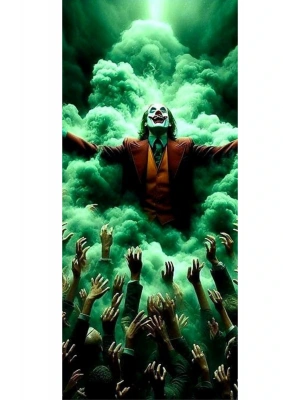 Joker Kapı Direk Kaplama Folyosu BASKILI STİCKER Sağ-Sol 2 Adet 22*50 CM