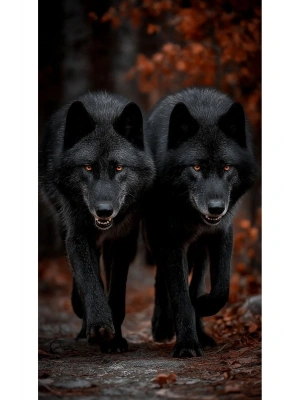 Kurt Kapı Direk Kaplama Folyosu BASKILI STİCKER Sağ-Sol 2 Adet 22*50 CM