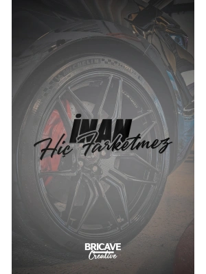 İnan Hiç Farketmez Yazı JDM Araba-Motosiklet Cam Etiket Sticker 20x7cm