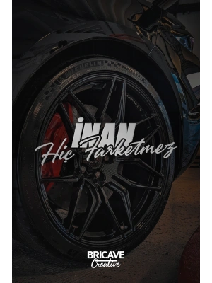 İnan Hiç Farketmez Yazı JDM Araba-Motosiklet Cam Etiket Sticker 20x7cm