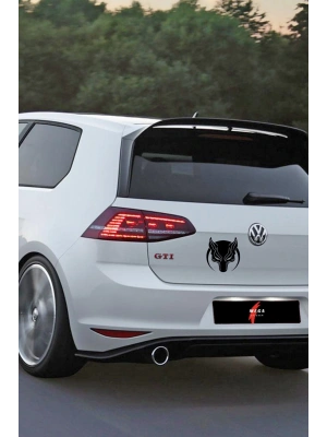 Börü Kurt Araba, Motorsiklet, Kask, Laptop Sticker 20 Cm