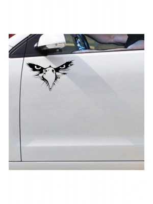 Kartal Göz Sticker Araba, Motorsiklet, Kask, Laptop, Cam Sticker 14x9 Cm