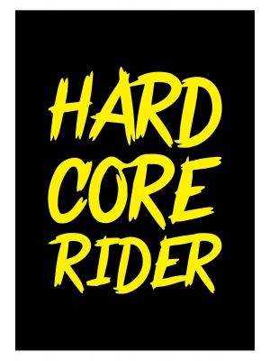 Hard Core Rider Sticker Cam Sticker Oto Sticker 14X18 Cm