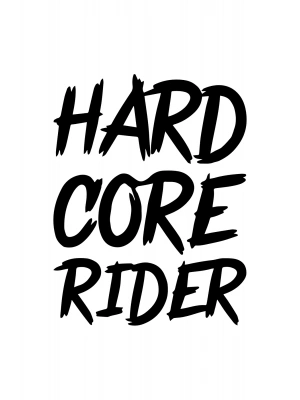 Hard Core Rider Sticker Cam Sticker Oto Sticker 14X18 Cm