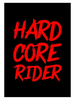 Hard Core Rider Sticker Cam Sticker Oto Sticker 14X18 Cm