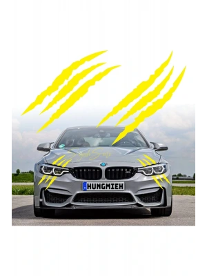 Monster Pençe Araba Araç Oto Sticker Etiket Folyo