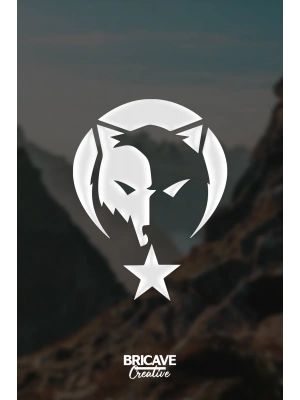 Kurt Börü Logo Araba-motosiklet Sticker 22x28cm