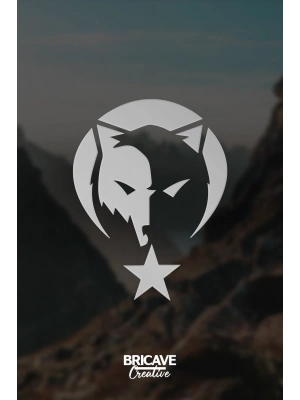 Kurt Börü Logo Araba-motosiklet Sticker 22x28cm