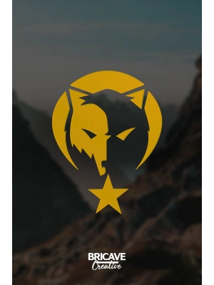 Kurt Börü Logo Araba-motosiklet Sticker 22x28cm