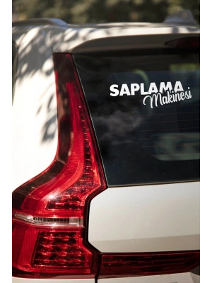 Saplama Makinesi Jdm Yazı Araba-motosiklet Cam Etiket Sticker 18x6cm
