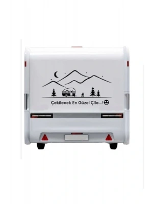 Camp Sticker Doğa- Dağ-çam-kamp-doğal-karavan- Piknik-araç Oto Araba Sticker
