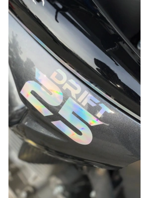 Motor Için Dekoratif Sticker Hologramlı Parlak Drift 25 Etiket