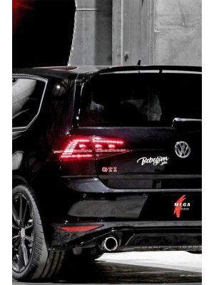 Bebeğim Gibi Araba Motorsiklet Kask Laptop Sticker 17x5 cm