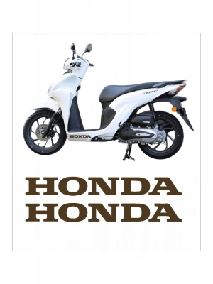 Honda Dio Marşpiyel Sticker Honda Sticker 2 Adet 20cm KAHVERENGİ
