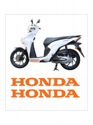 Honda Dio Marşpiyel Sticker Honda Sticker 2 Adet 20cm TURUNCU