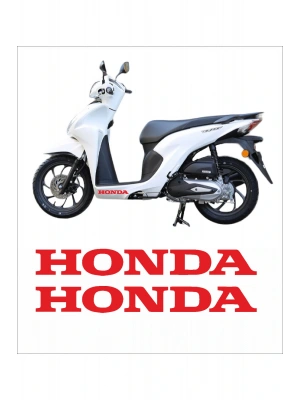 Honda Dio Marşpiyel Sticker Honda Sticker 2 Adet 20cm BEYAZ