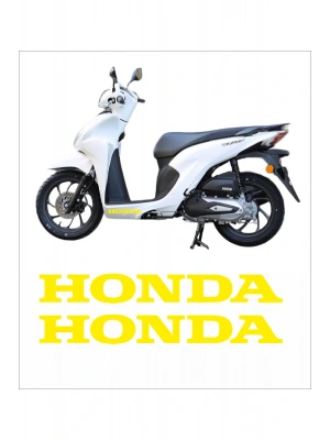 Honda Dio Marşpiyel Sticker Honda Sticker 2 Adet 20cm BEYAZ