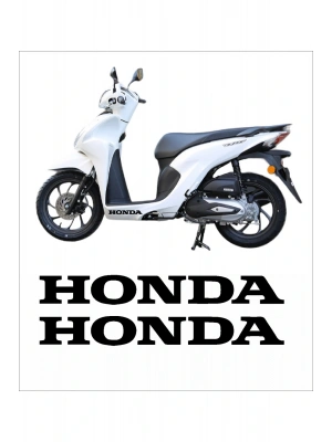 Honda Dio Marşpiyel Sticker Honda Sticker 2 Adet 20cm SIYAH