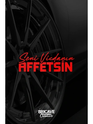 Seni Vicdanın Affetsin Yazı JDM Araba-Motosiklet Cam Etiket Sticker 24x8,4cm