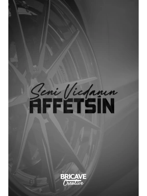 Seni Vicdanın Affetsin Yazı JDM Araba-Motosiklet Cam Etiket Sticker 24x8,4cm