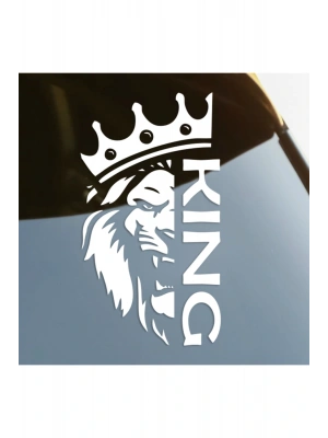 King Araba, Motorsiklet, Kask, Laptop, Cam, Duvar Sticker 25x14 cm